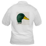 Duck Mallard Drake Watercolor Golf Shirt by NANCE